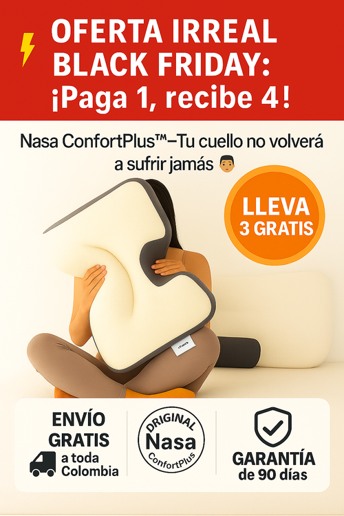 Nasa ConfortPlus™ | 4 Almohadas al precio de 1 – Alivio y descanso real